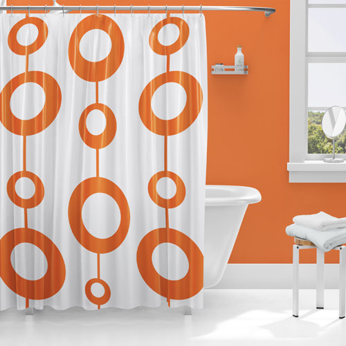 Wayfair | Orange Shower Curtains & Shower Liners You'll Love in 2024